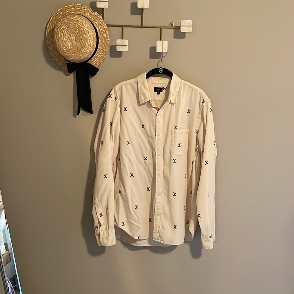 J. Crew Ski Corduroy Button Down XL